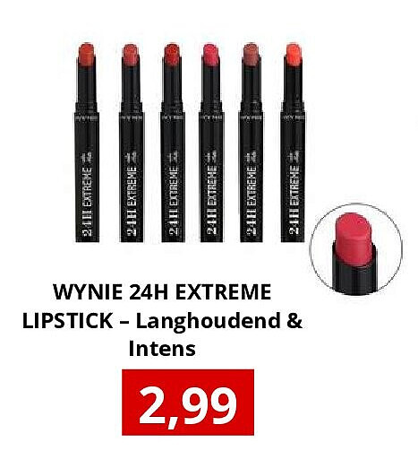 WYNIE 24H EXTREME LIPSTICK – Langhoudend & Intens