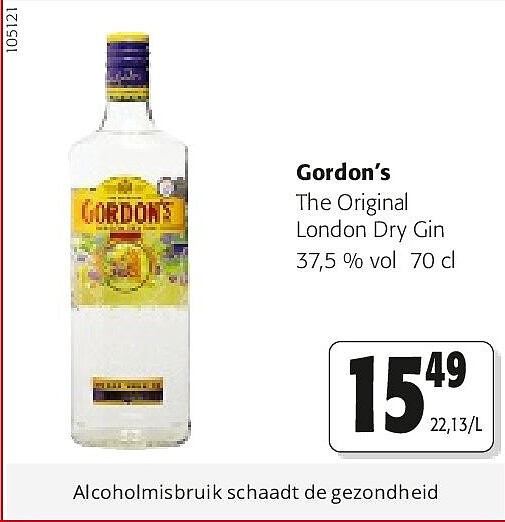 ordon’s The Original London Dry Gin 37,5 % vol 70 cl