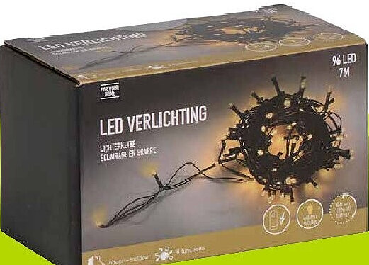 Led verlichting warm wit 192 led, 14,5 m