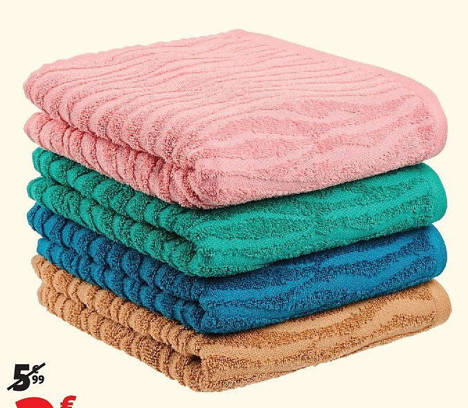 Serviette fantaisie Actuel 50 x 100 cm