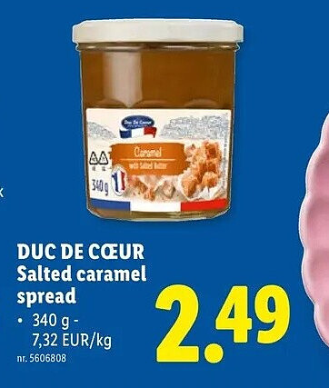 Salted caramel spread