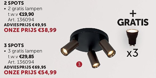 OPBOUWSPOTS 3 SPOTS