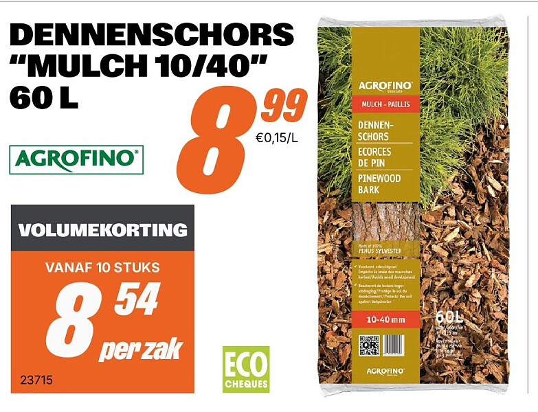 DENNENSCHORS “MULCH 10/40” 60 L