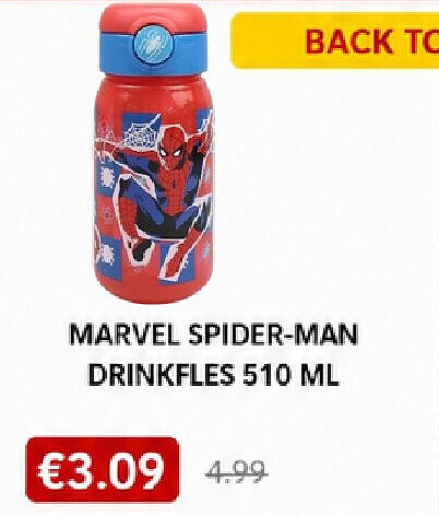 MARVEL SPIDER-MAN DRINKFLES 510 ML
