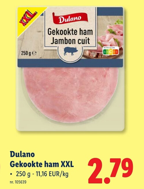 Gekookte ham XXL