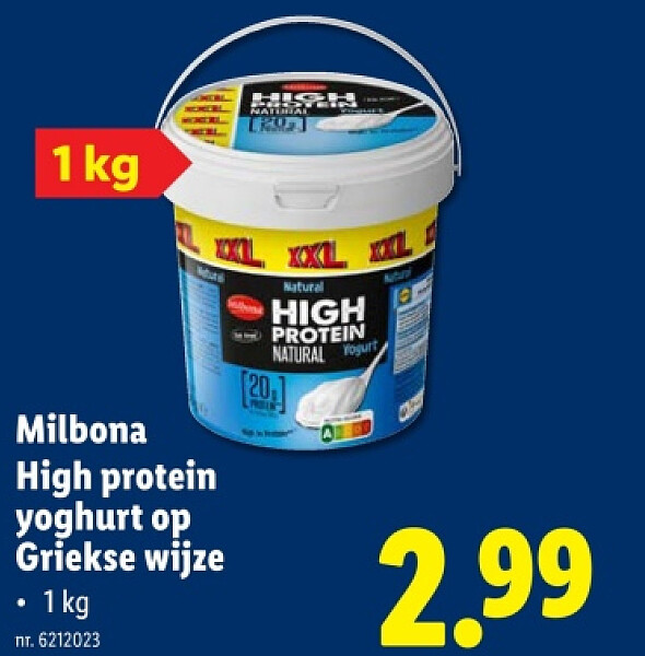 High protein yoghurt oр Griekse wijze