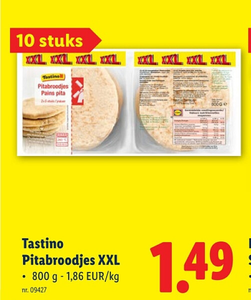 Pitabroodjes XXL