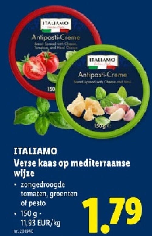 Verse kaas op mediterraanse wijze
