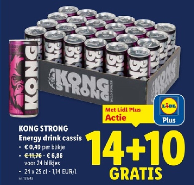 Energy drink cassis