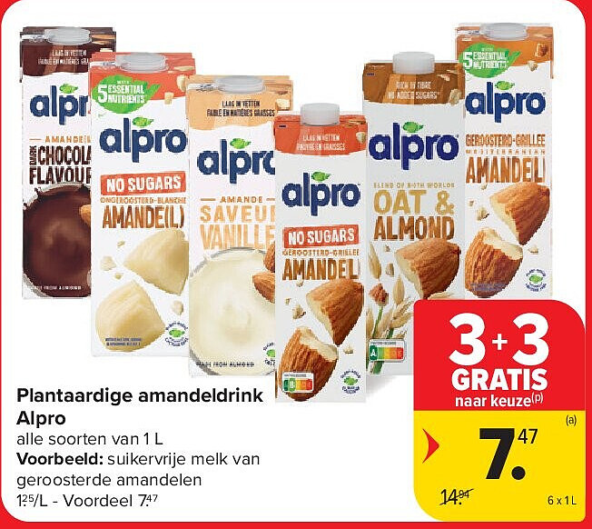 Plantaardige amandeldrink Alpro