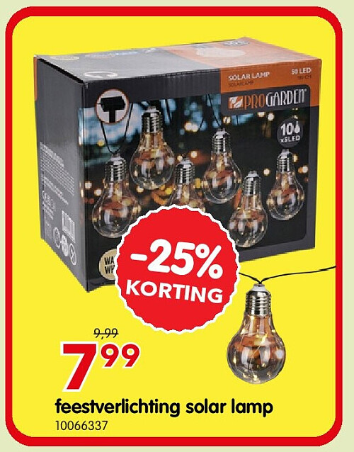 feestverlichting solar lamp