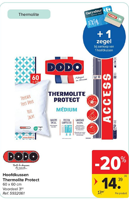 Hoofdkussen Thermolite Protect