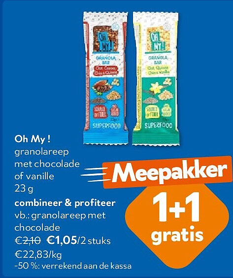 Oh My ! granolareep met chocolade