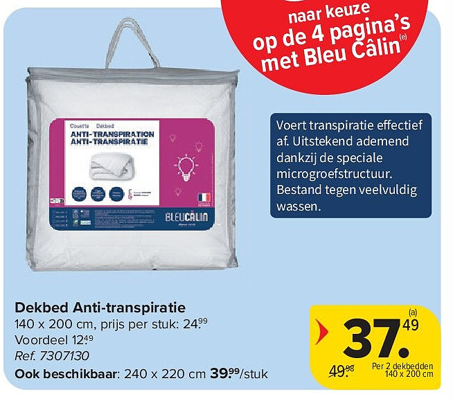 Dekbed Anti-transpiratie
