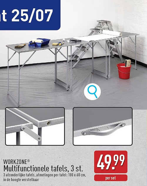 Multifunctionele tafels, 3st.