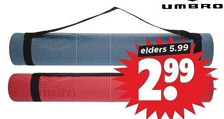 Umbro yoga fitnessmat