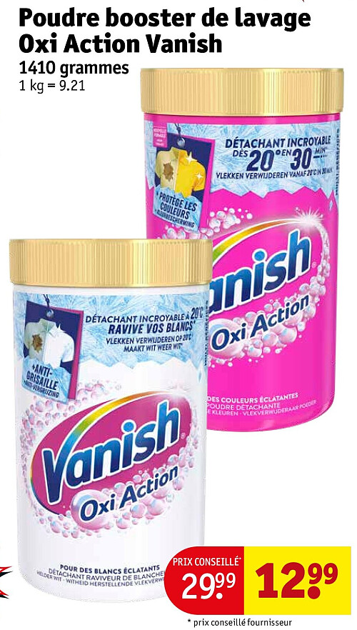 Poudre booster de lavage Oxi Action Vanish 1410 grammes