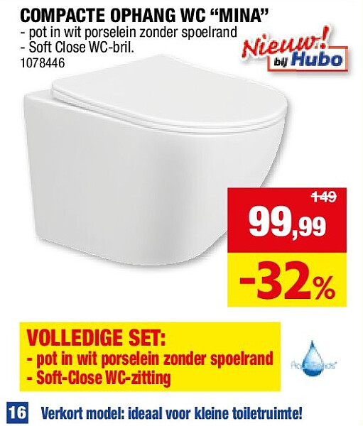 COMPACTE OPHANG WC “MINA”