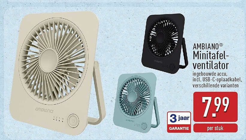 Minitafel­ ventilator