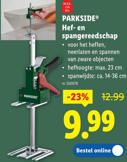 Hef- en spangereedschap