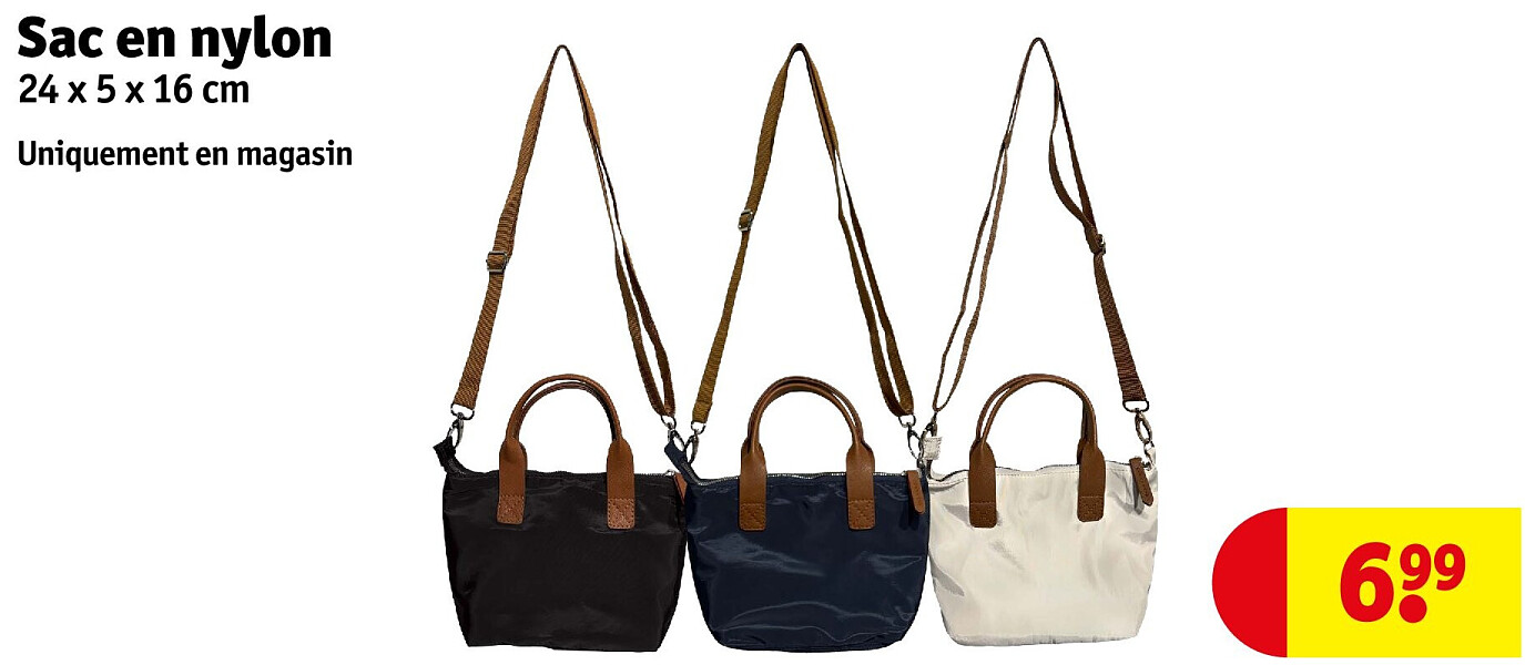 Sac en nylon 24 x 5 x 16 cm