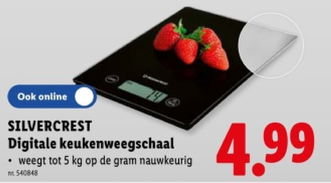 Digitale keukenweegschaal