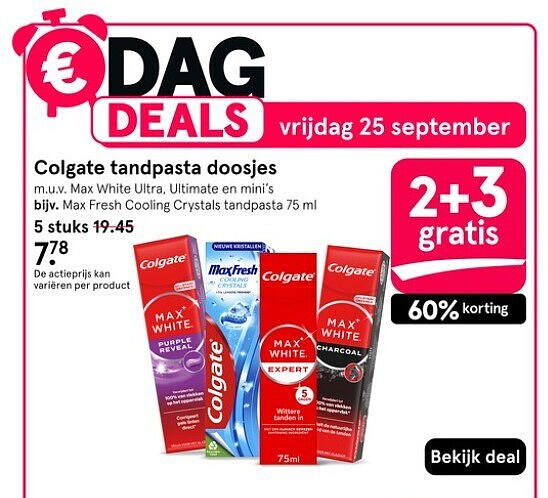 Colgate tandpasta doosjes