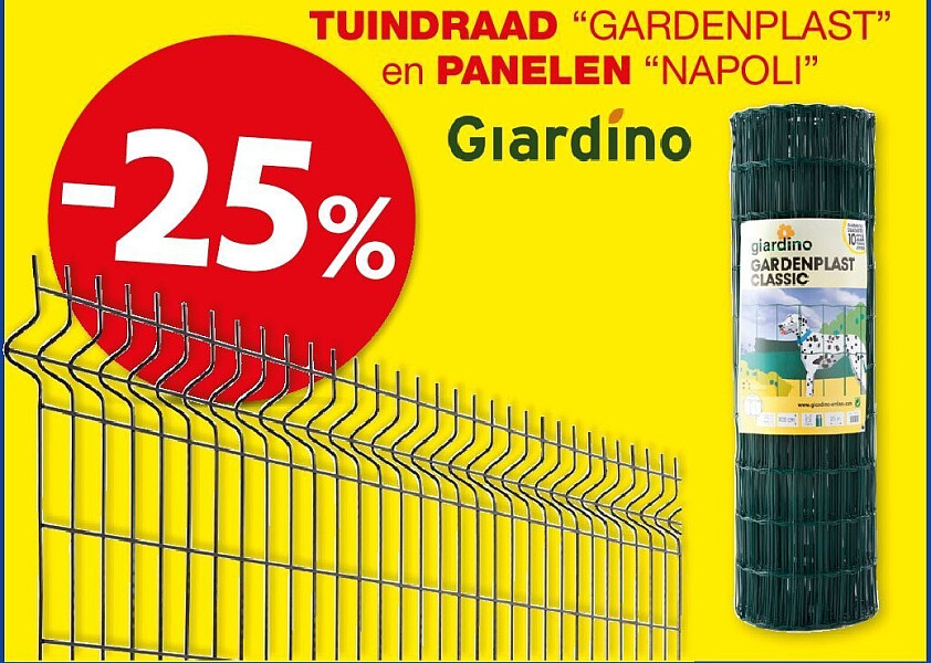 TUINDRAAD “GARDENPLAST” en PANELEN “NAPOLI”