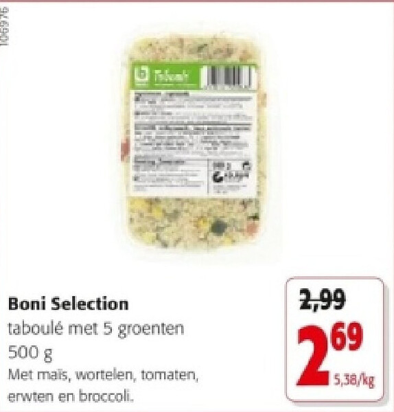 Boni Selection taboulé met 5 groenten 500 g