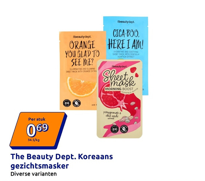 The Beauty Dept. Koreaans gezichtsmasker