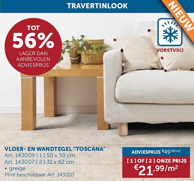 VLOER- EN WANDTEGEL "TOSCANA"