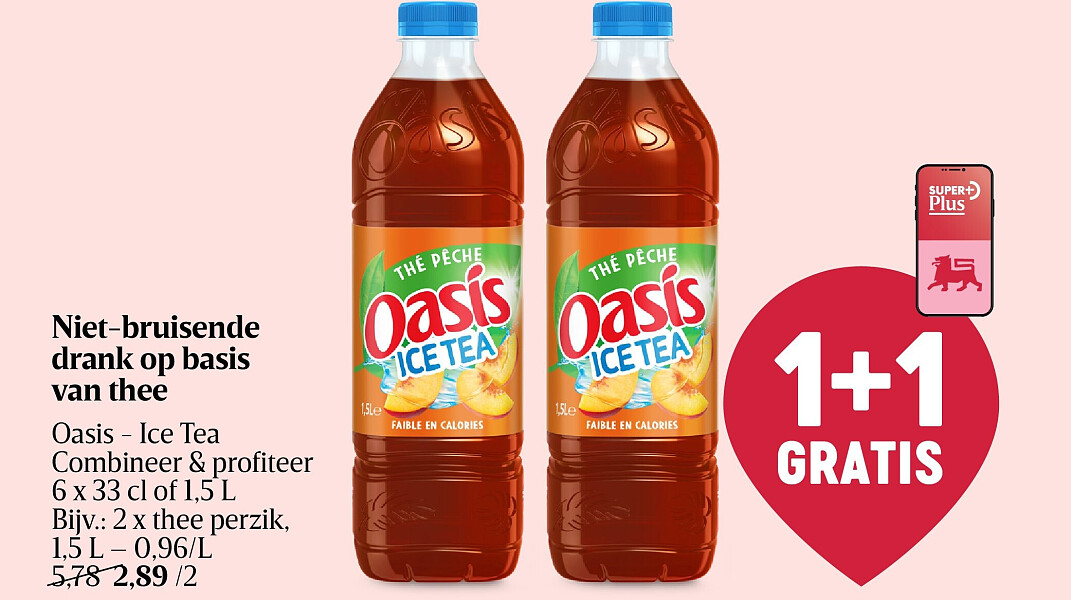 Niet-bruisende drank op basis van thee