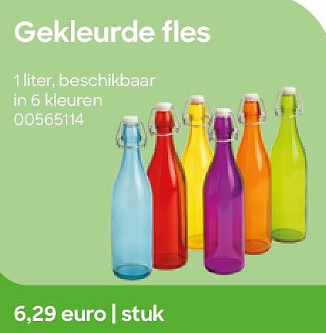 Gekleurde fles
