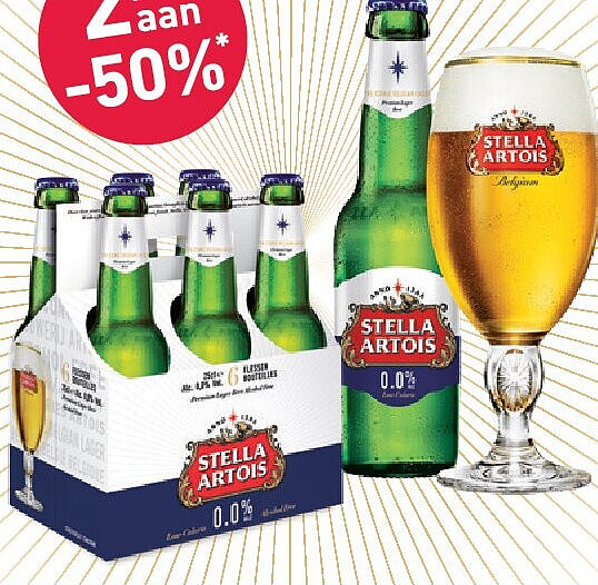 Stella Artois 0,0% 6 x 25 cl pack