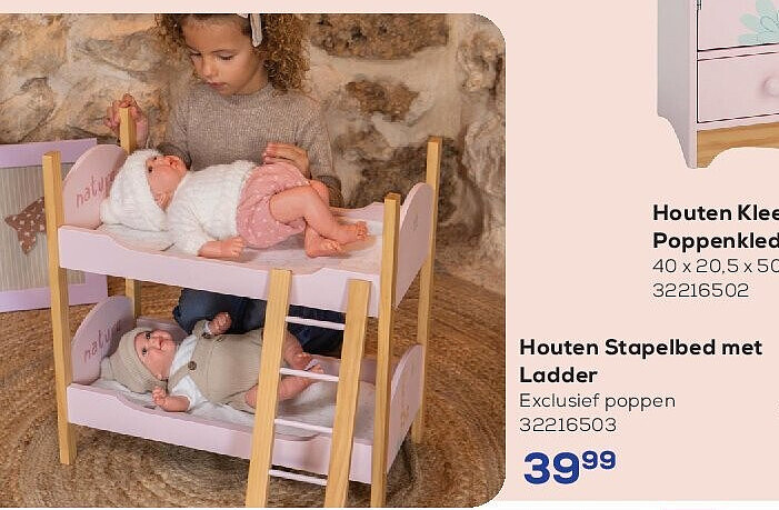 Houten Stapelbed met Ladder