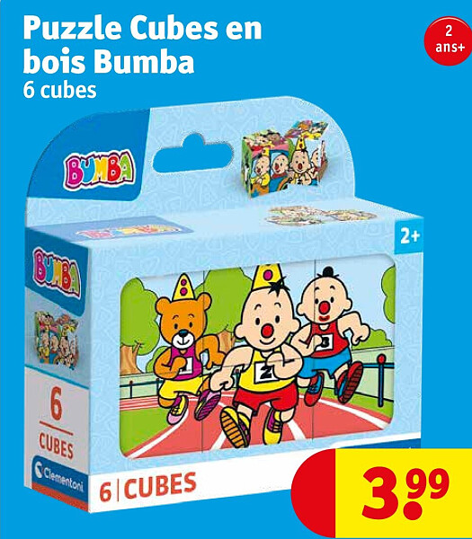 Puzzle Cubes en bois Bumba 6 cubes