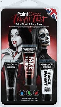 Fake Blood & Face Paint Set