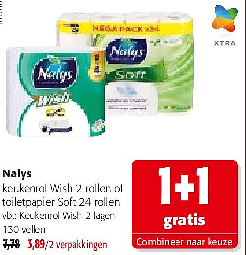Nalys Keukenrol Wish 2 lagen 130 vellen