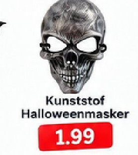 Kunststof Halloweenmasker