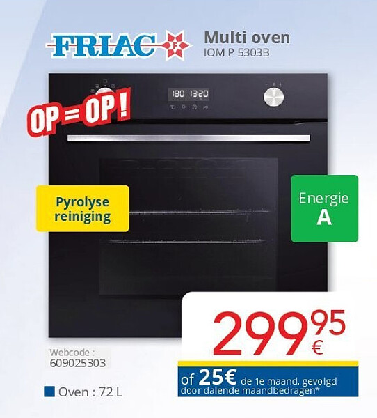 Friac Multi oven IOM P 5303B