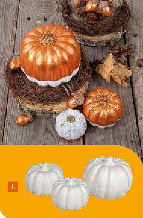 Set de citrouilles en polystyrène