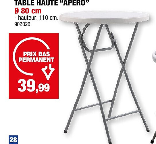 TABLE HAUTE “APÉRO”