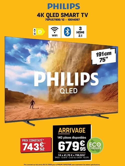 PHILIPS 4K QLED SMART TV