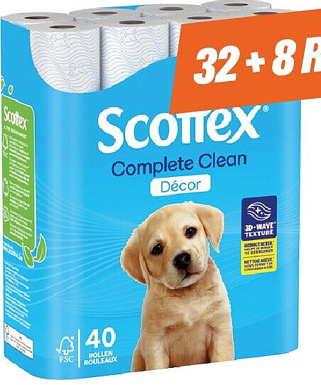 Scottex Complete Clean toiletpapier 40 rollen