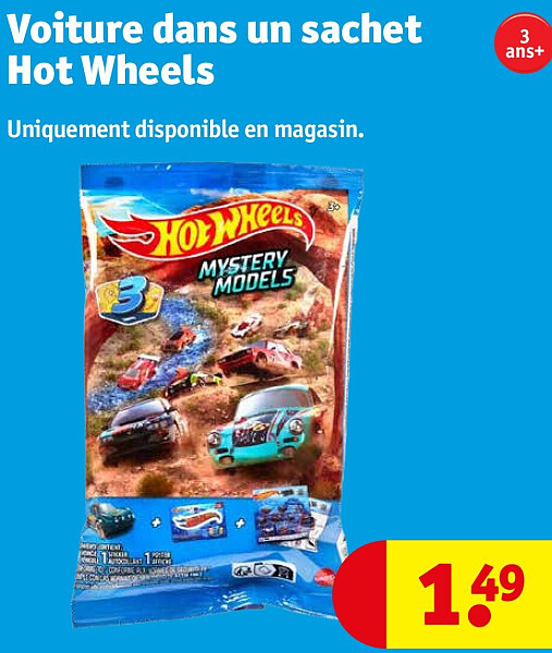 Voiture dans un sachet Hot Wheels
