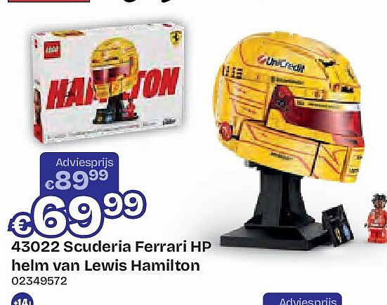 43022 Scuderia Ferrari HP helm van Lewis Hamilton