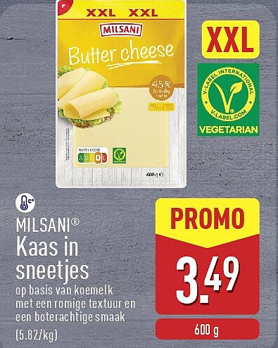 Kaas in sneetjes