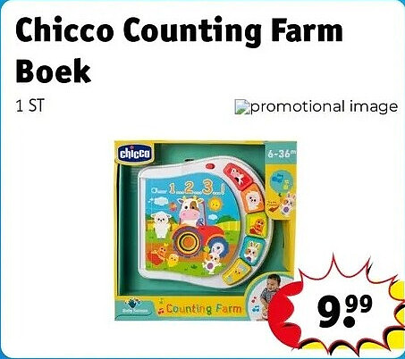 Chicco Counting Farm Boek