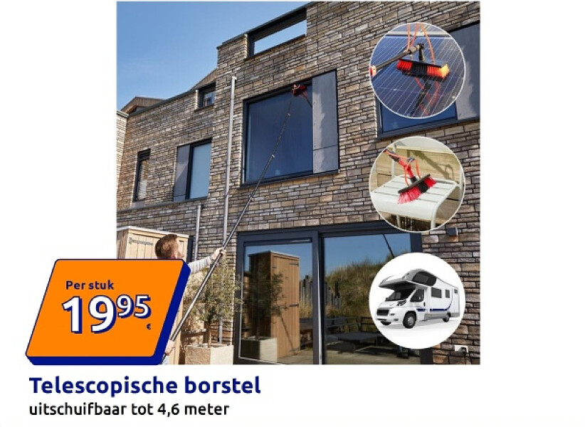 Telescopische borstel