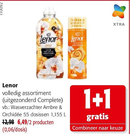 Lenor Wasverzachter Ambre & Orchidée 55 dosissen 1,155 L